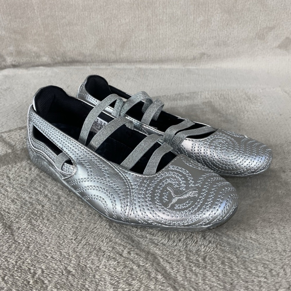 Puma x Wicked Speedcat Ballet Flats Womens Size 7.5 Silver  Metallic Shoes